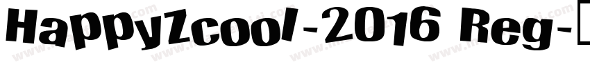 HappyZcool-2016 Reg字体转换